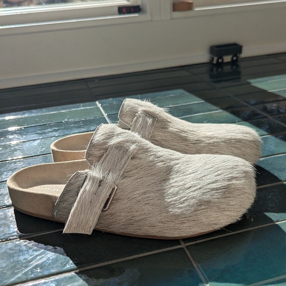 Loeffler Randall ponyhair clogs 7.5